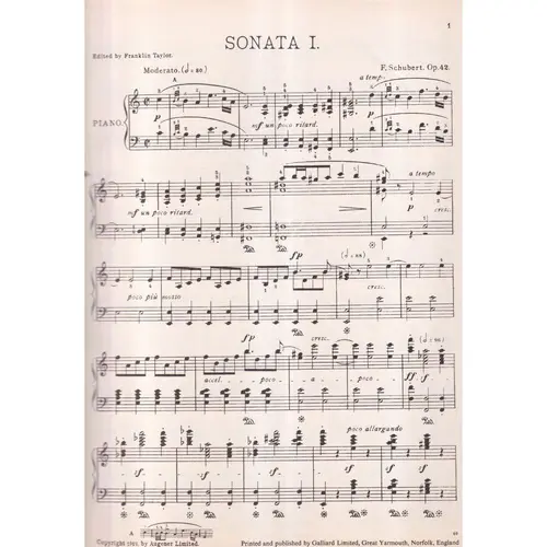 Sonatas vol. 1 (n.1-5) para piano