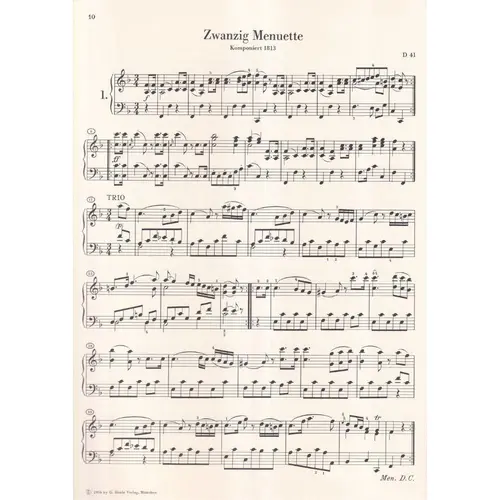 Samtliche Tanze - Vol. 1 - para piano Exemplar Antigo