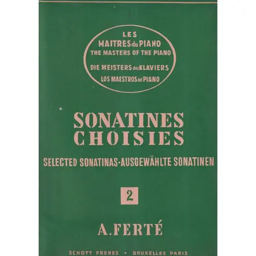 Sonatines Choisies - vol. 2 para piano