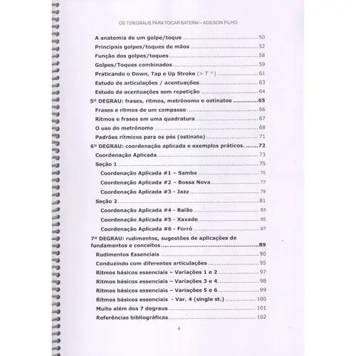 Os 7 Degraus para Tocar Bateria - Guia para estudantes e professores
