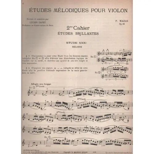 Etudes Brillantes Pour Violon