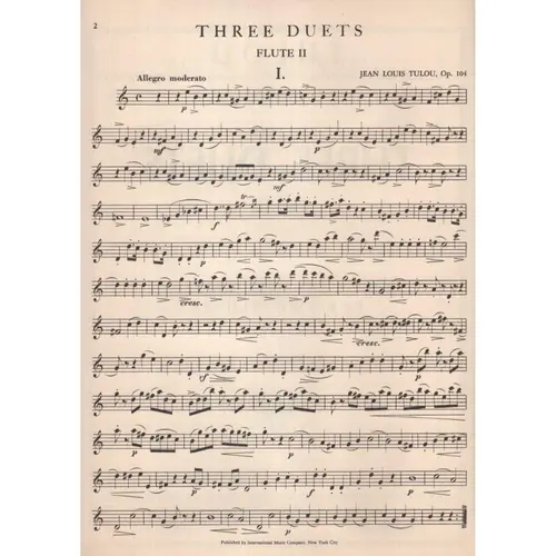 Three Duets for two flutes - Op.104