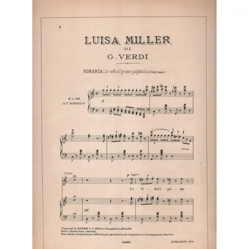 Luisa Miller-Lo Vidi,E`L Primo....