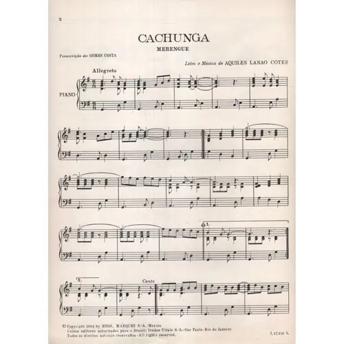 Cachunga - Merengue