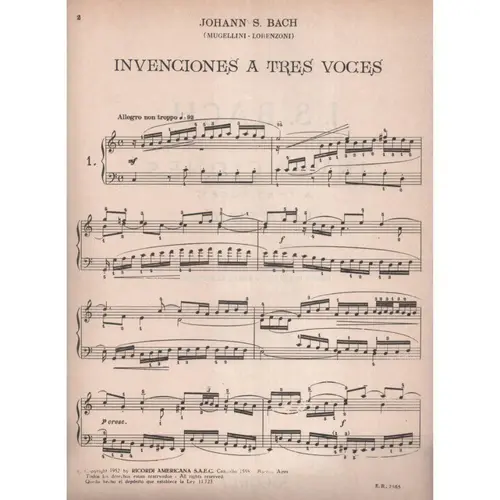 Invençôes a três vozes (Mugellini - Lorenzoni)