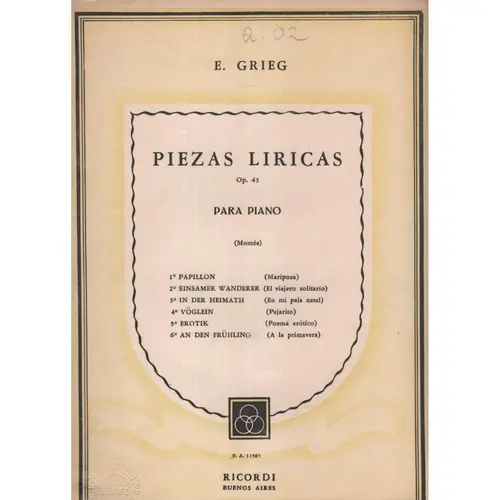 Piezas Liricas - Op.43