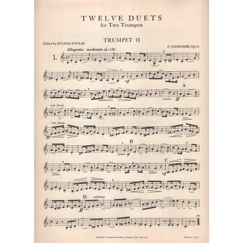 12 Duets for two trumpets
