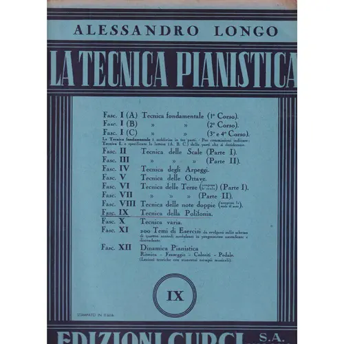 La Tecnica Pianistica - Vol.09 - Tecnica della Polifonia