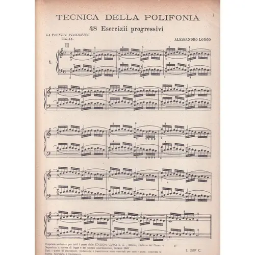 La Tecnica Pianistica - Vol.09 - Tecnica della Polifonia