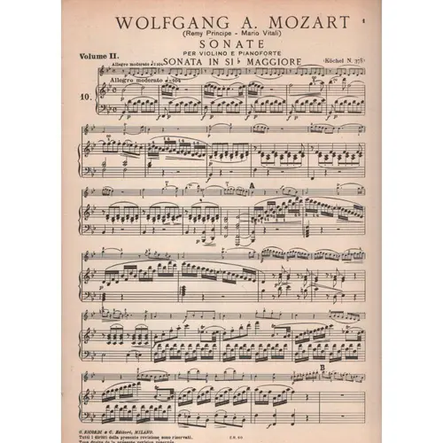 Sonate Per Violino.. Vol.II