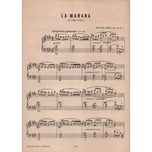 La Manana   - Op.46 N.1  (Edição Antiga)