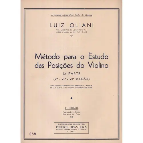 Método para o estudo das posições do violino - parte 2 (4a, 5a e 6a posição)
