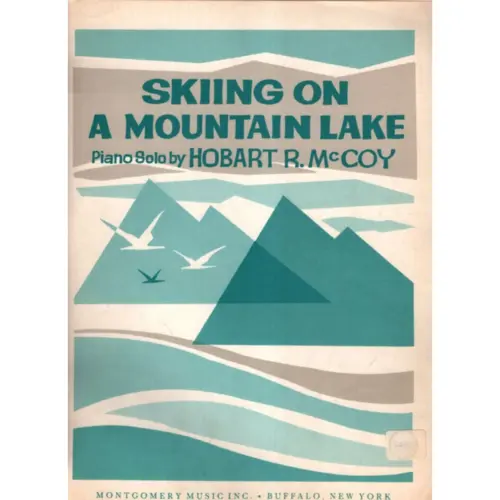 Skiing On A Mountain Lake