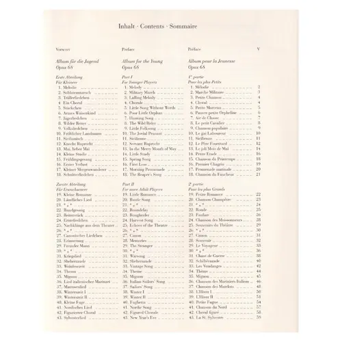 Album Fur Die Jugend - Op.68 - Urtext