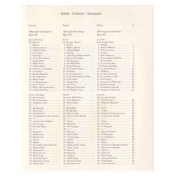 Album Fur Die Jugend - Op.68 - Urtext