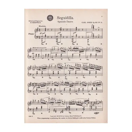 Seguidilla - Spanish Dance - Op.327 N.14 (Ed.Antiga)