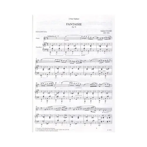 Fantaisie Pour Flute Et Piano - Op.79