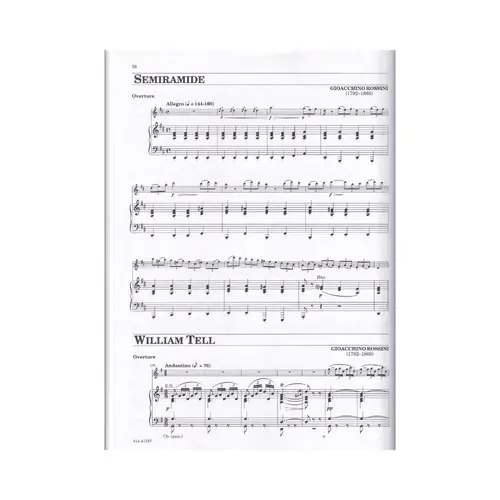 Opera Excerpts For Flute With Piano Accompaniment