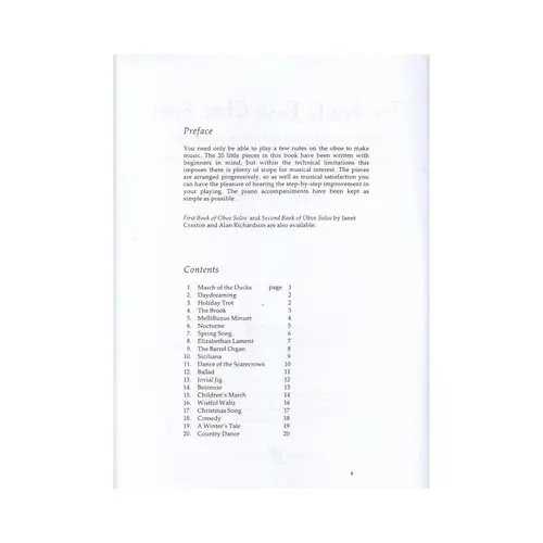 The Really Easy Oboe Book