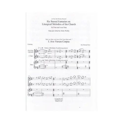 Six Sacred Fantasies On Liturgical Melodies Of The Church