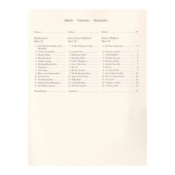 Kinderszenen - Op.15 - Urtext