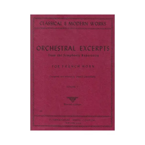 Orchestral Excerpts For Horn Vol.05