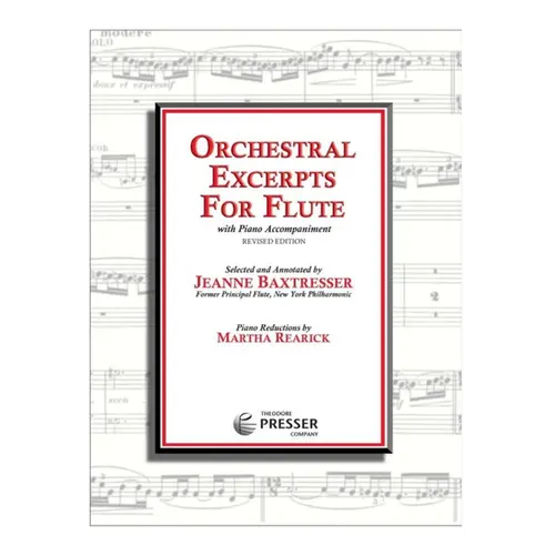 Orchestral Excerpts For Flute With Piano Accompaniment