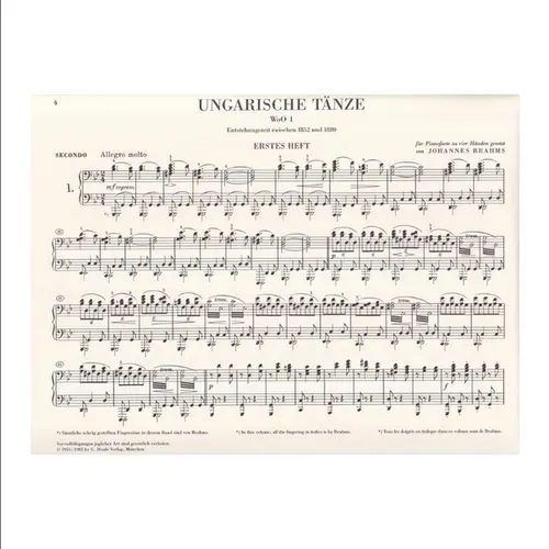 Ungarische Tanze 1-21 - Urtext