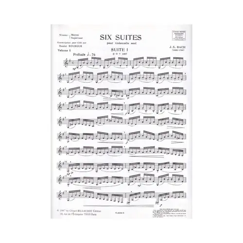 Six Suites - Volume 1 (Horn Transcription)