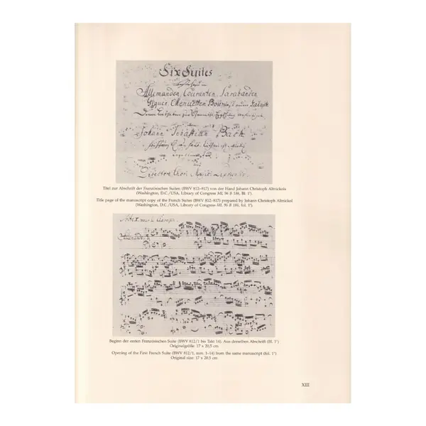 The six French Suites Bwv 812-817, 814a, 815a
