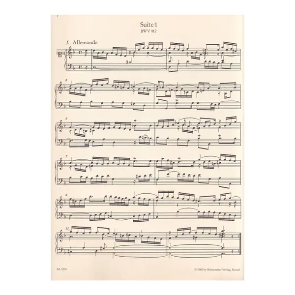 The six French Suites Bwv 812-817, 814a, 815a