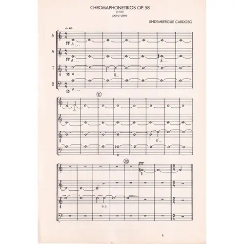 Chromaphonetikos - Op.58 para coro a capela