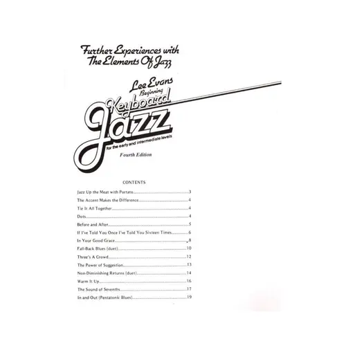 Further Experiences With The Elements Jazz