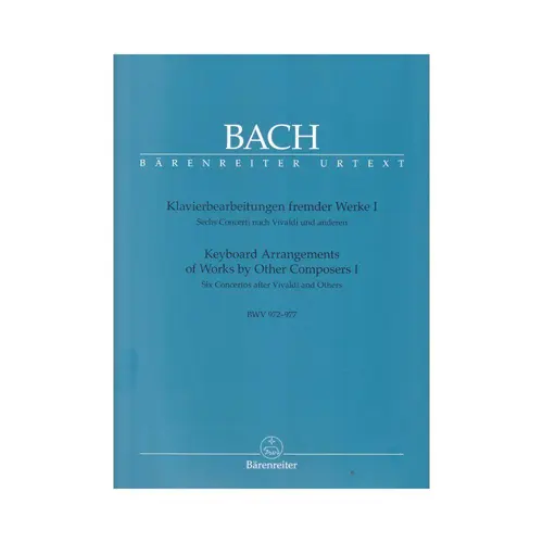 Keyboard arrangements of works by other composers vol.1 BWV 972-977