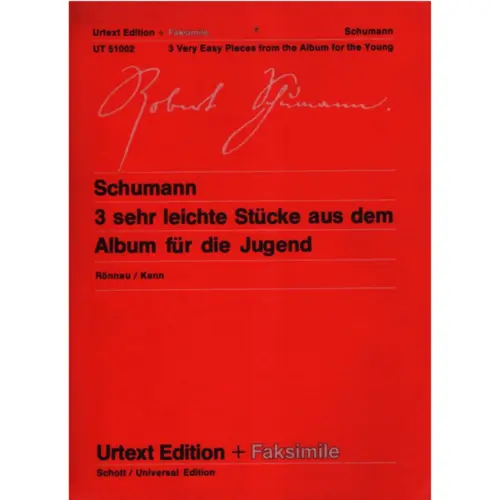 3 Sehr Leichte Stucke (aus dem Album Fur Die Jugend) + faksimile