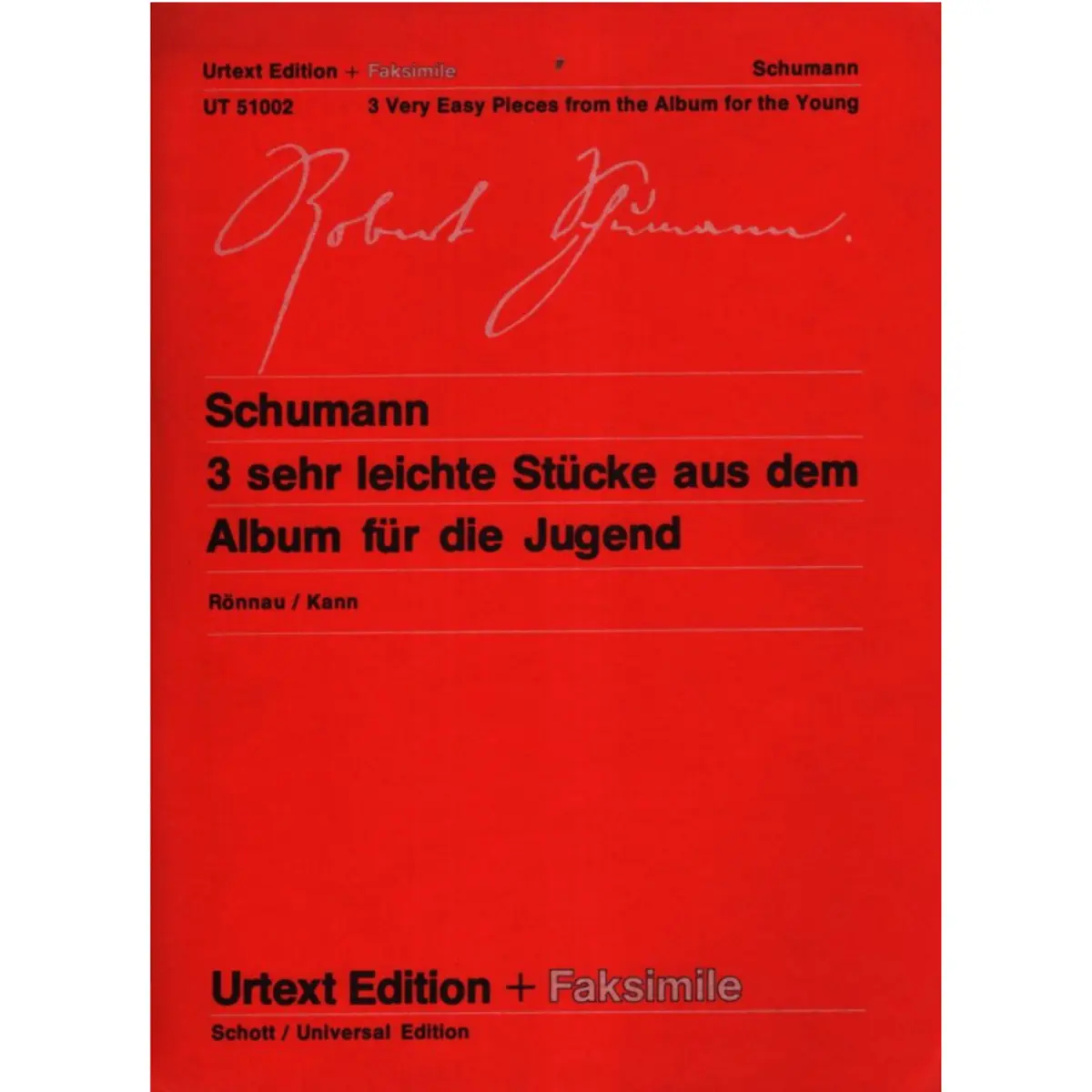 3 Sehr Leichte Stucke (aus dem Album Fur Die Jugend) + faksimile