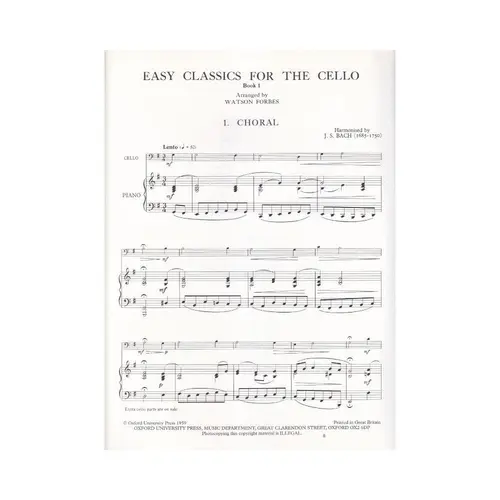 Easy Classics For Cello Book 1