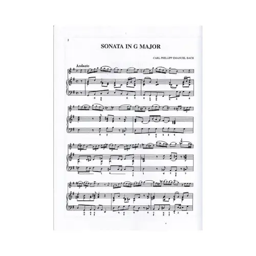 Four Sonatas For Flute And Piano