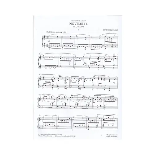 Three Novelettes For Piano