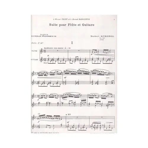 Suite Pour Flute And Guitare