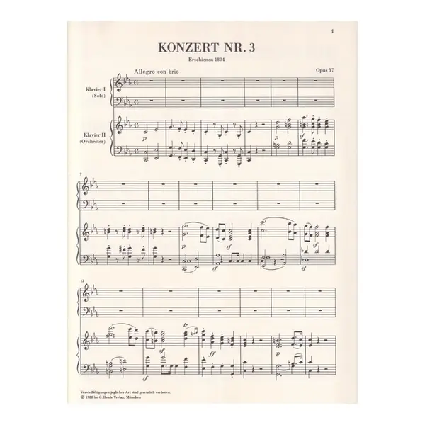 Piano Concerto no. 3 c minor op. 37