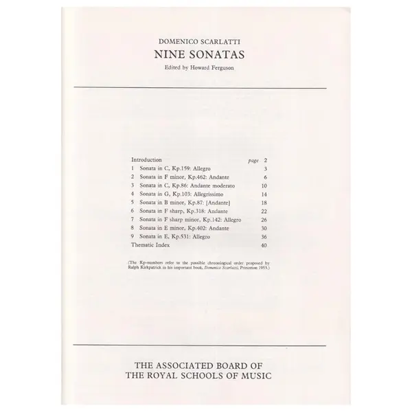 Nine Sonatas