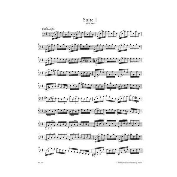 Six Suites For Violoncello Solo BWV 1007-1012