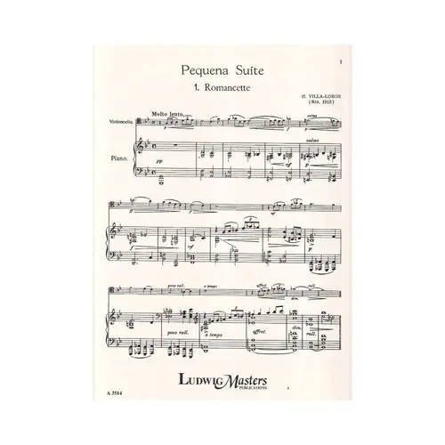 Pequena Suite For Violoncello And Piano