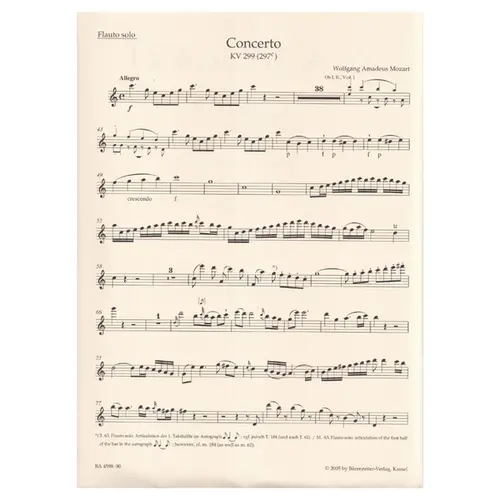 Concerto for Flute, Harp and Orchestra C major K. 299 (297c)