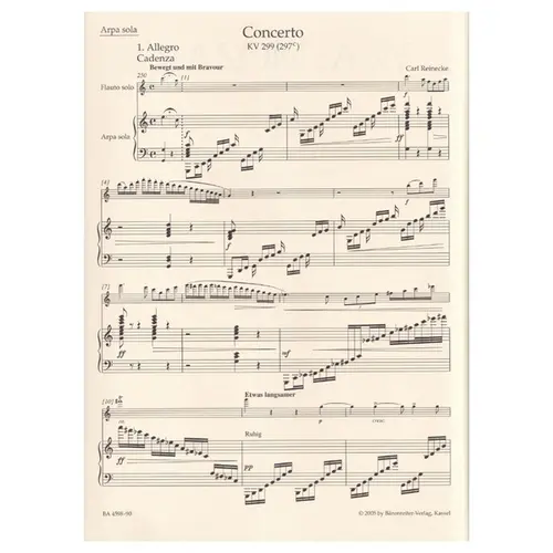 Concerto for Flute, Harp and Orchestra C major K. 299 (297c)