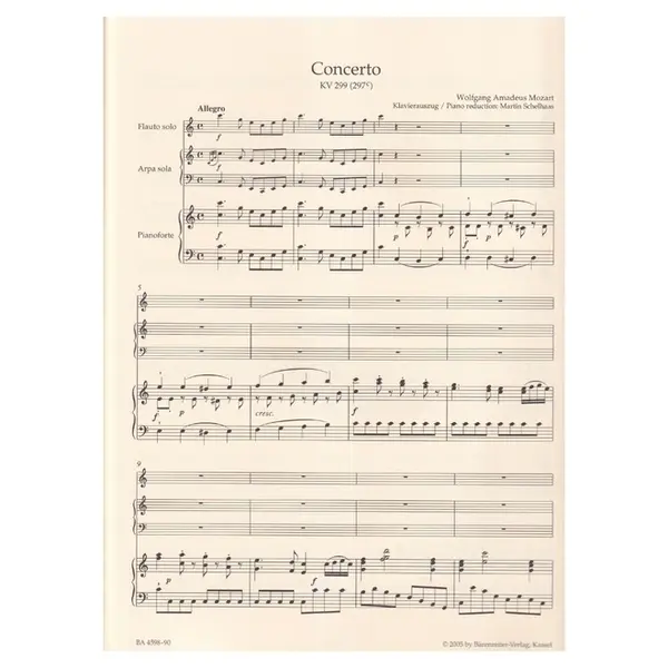 Concerto for Flute, Harp and Orchestra C major K. 299 (297c)