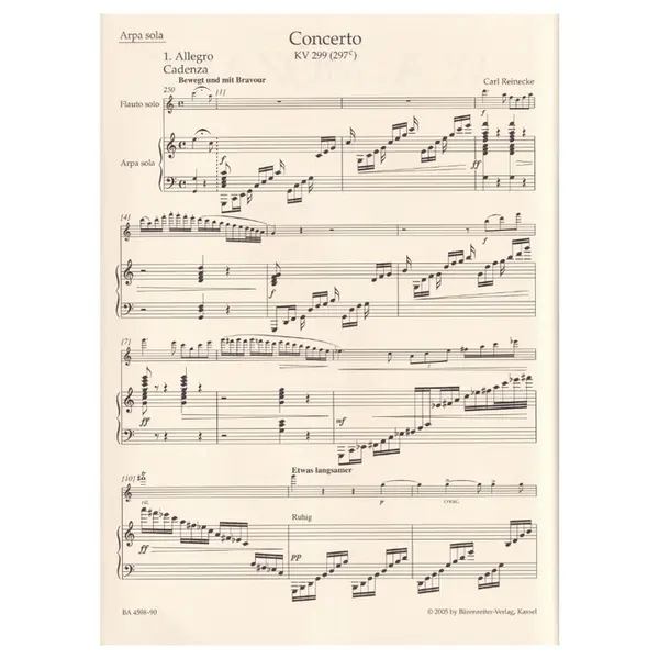 Concerto for Flute, Harp and Orchestra C major K. 299 (297c)