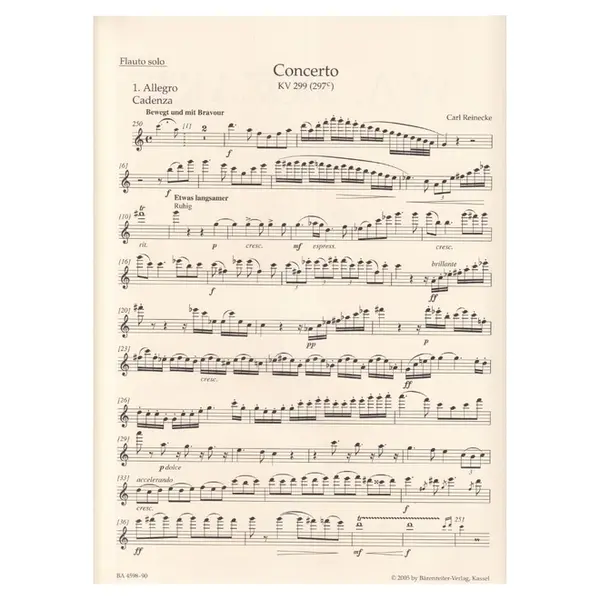 Concerto for Flute, Harp and Orchestra C major K. 299 (297c)