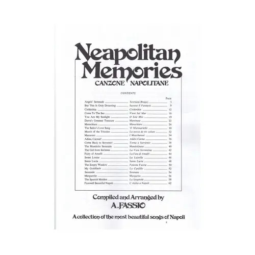 Neapolitan Memories - Canzone Napolitane